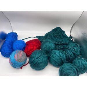 Multicolored Full & Partial Used Red Heart Soft Yarn